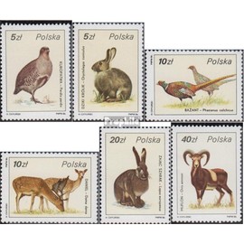 Poland 3019 3024 (Complete. Ausg.) 1986 jagbare Wildlife (Stamps for Collectors)