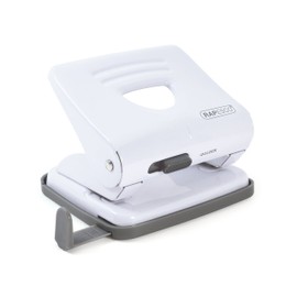 Rapesco 825 2-Hole Metal Punch, 25 Sheet Capacity - White