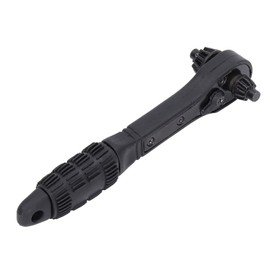 Llave de trinquete 2 en 1, juego de llaves de trinquete con portabrocas de acero para herramientas, juego de llaves de trinquete negras para taladros eléctricos