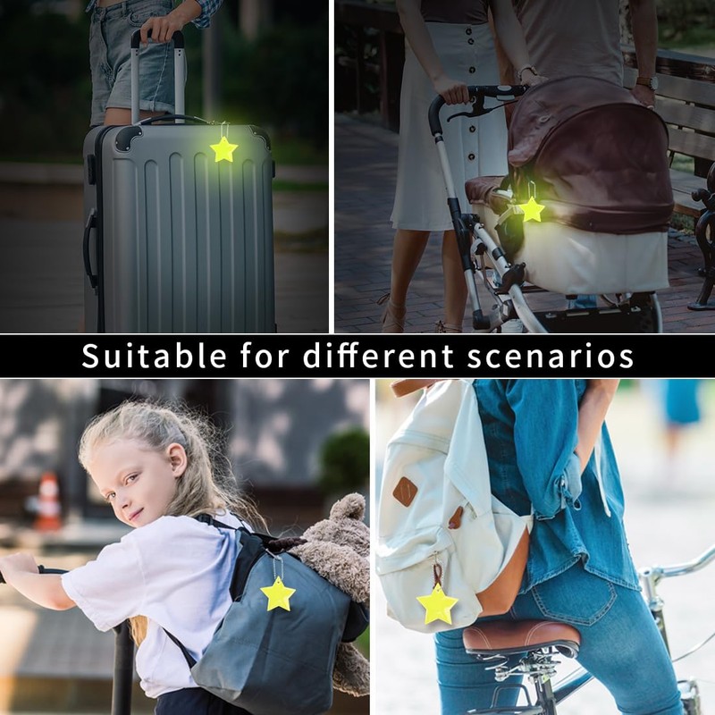 Capaneus Safety Reflector Pendant, Children's Reflector Pendant for School Bag,