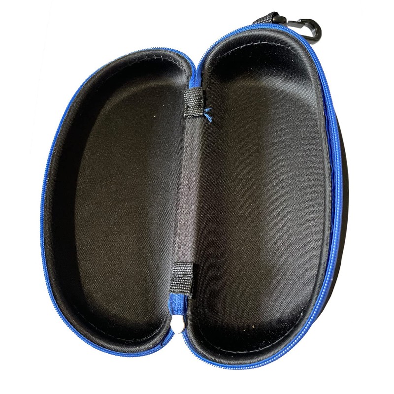 Swimz Swimming Goggle Case - Black/Blue - Semi Rigid Swimming