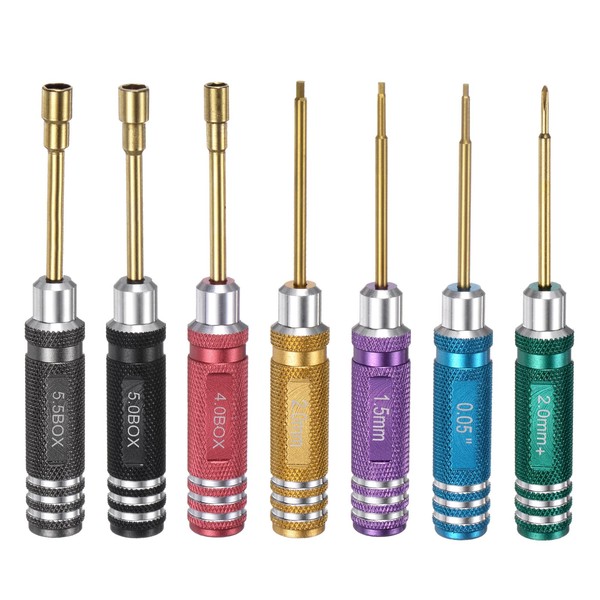 HARFINGTON 7pcs RC Tool Kit Set, Hex Driver 0.05" 1.5mm