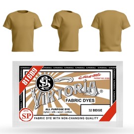 HOPS Dye (58 Colors) - Textile Dye for Clothing, Fabric, Jeans, Black Blue etc., Cotton Linen Silk Wool Nylon Satin Wood Plastic Compatible