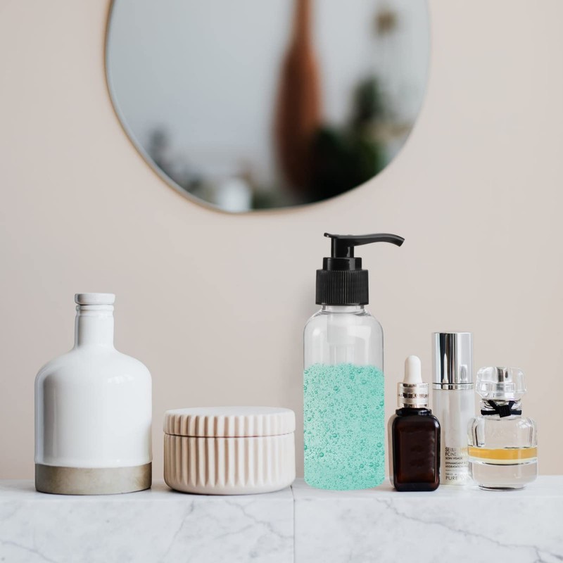 Gatuida 5Pcs Press Pump Bottle Refillable Travel Containers for Shower