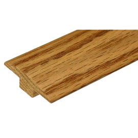Randall 2inches Wide Oak T-Molding 5/8inches High Prefinished with Light Stain and Top-Coated (3 FT Long)