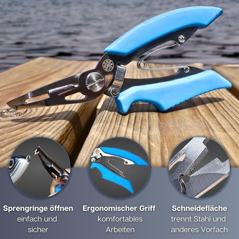LMAB Snap Ring Pliers Fishing Snap Ring Pliers with Cord