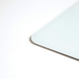 U Brands Square Magnetic Glass Dry Erase Board, Only for use with HIGH Energy Magnets, 12 x 12 Inches, Frameless, Marker Included (2343U00-01), White