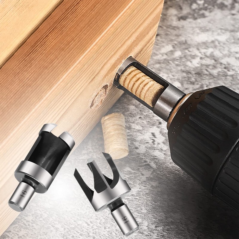 14pcs Countersink Drill Bit Set Include Wood Plug Cutter Tool