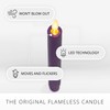 Luminara - Flameless Battery Operated Taper Candle - Purple -