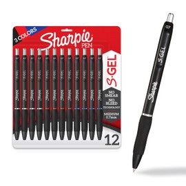 SHARPIE Sharpie S-Gel, Gel Pens, Writing Pens, Drawing Pens, Coloring Pens, Gel Pens For Journaling, Medium Point Pens(0.7Mm), Assorted Colors, 12 Count