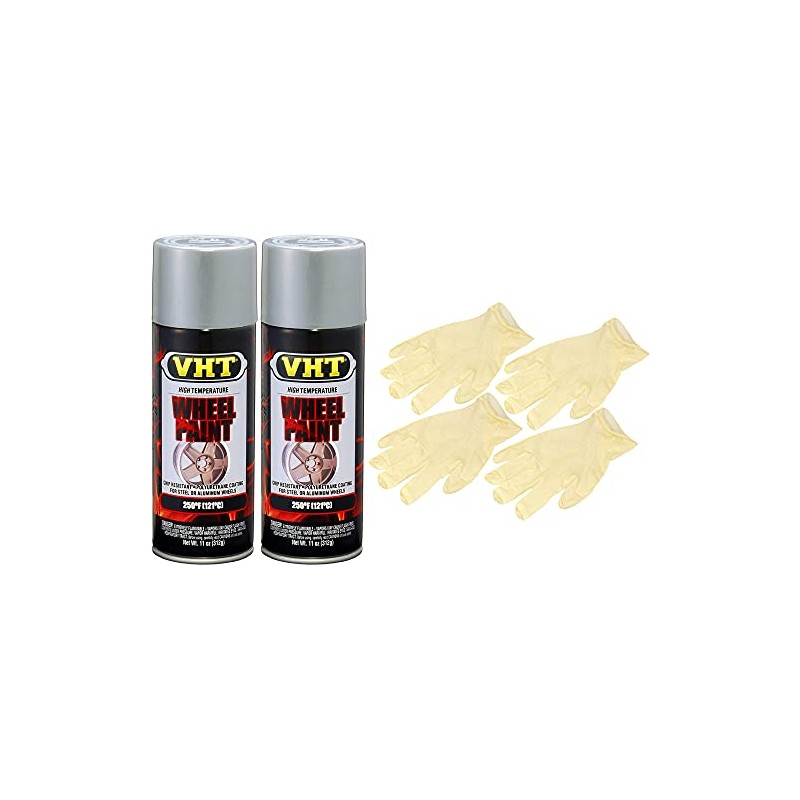Sherwin-Williams Company VHT Argent Silver Wheel Paint (11 oz) Bundle