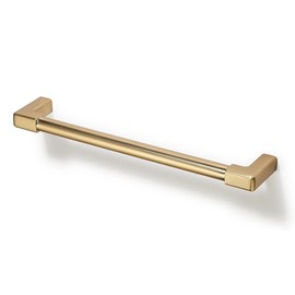 TUNNY 10 Pack Classic Solid Cabinet Handles-5"/128mm Screw Spacing Champagne Bronze Furniture Hardware Handles for Bathroom Dresser Kitchen Cabinets Bedroom Cabinet Pulls