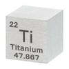 sourcing map Titanium Cube, 0.5 Inch High Density Metal Element