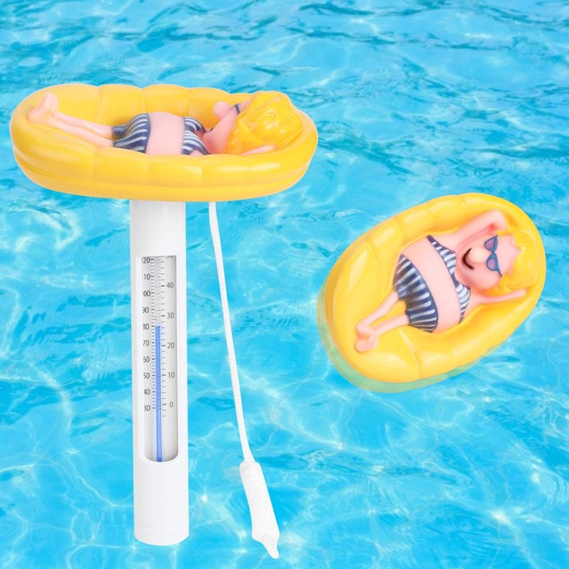 MUNEFE Swimming Pool Thermometer, Cartoon Shape Swimming Pool Thermometer, Floating