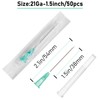 Disposable needles (21G-1.5Inch-50Pack)