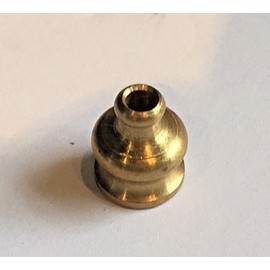 New Unf Solid Brass 11/16" Pyramid Finial Knob w/top hole...tap 1/8IPS   #528H