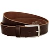 Fa.Volmer® Men's Buffalo Leather Belt Jeans Suit Brown 38 mm