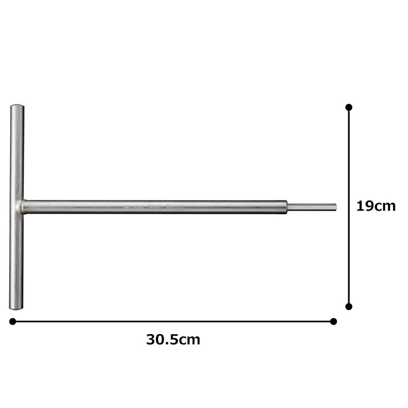 TONE THW-06 T-Shaped Hexagon Wrench 2 Side Width 0.2 inches