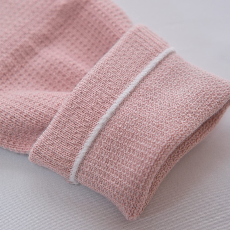 nicomako set1237 Women's Socks, Made in Japan, Plain, 100% Cotton