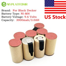 for Black Decker SOLDERING REQUIRED for Black Decker 9.6V Battery vacuum Dustbuster DV9605