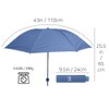Merciband foldable rain & UV protection umbrella(blue) 2 in 1