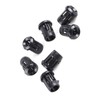 Fafeicy Light Socket, 50Pcs Plastic Black Lamp Socket Diode Holder
