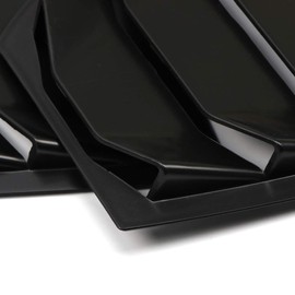 YUZHONGTIAN 2014-2018 for Mazda 3 M3 Axela Window Scoop Louvers Cover ABS 2PCS (Matte Black)