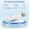 DiCUNO E27 Lamp Socket Adapter, Adjustable Lamp Extension, Flexible Socket