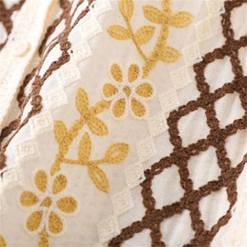 URTERYSER Women Vest, Women Crochet Knit Diamond Sweater Vest Button Up Crop Cardigan Waistcoat