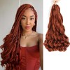 French Curly Braiding Hair 8 Packs Loose Wavy Braiding Hair