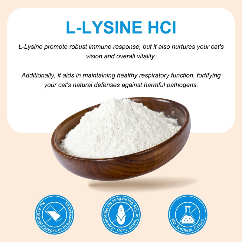 ALIVO L-Lysine for Cats, Lysine Powder for Cats Support Immune