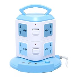 Maíz Multicontacto Supresor Picos Torre Cargador Usb Escritorio