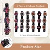Huiguli Pack of 6 Hair Clips with Sparkling Crystal Stones,