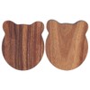 Guitar Pick Box Sapele Wood Cartoon Bear Instrument Accessories Storage