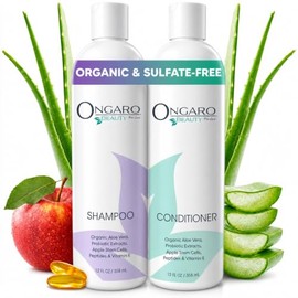 Shampoo and Conditioner Bundle Set By Ongaro Beauty Adds Volume and Shine, Sulfate-Free for Healthier and More Manageable Hair, Safe for Color...     