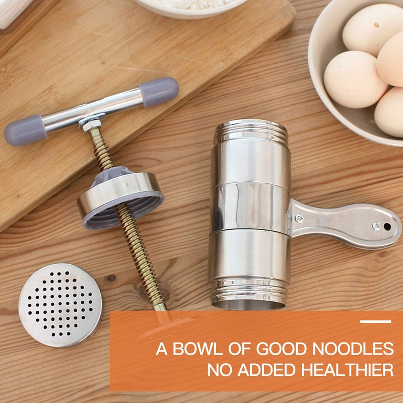 VETAKING Stainless Steel Manual Noodles Press Hand Crank Spaghetti Fettuccine