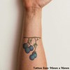 'Berries On A Branch' Temporary Tattoo - Water Resistant, Skin-Safe,