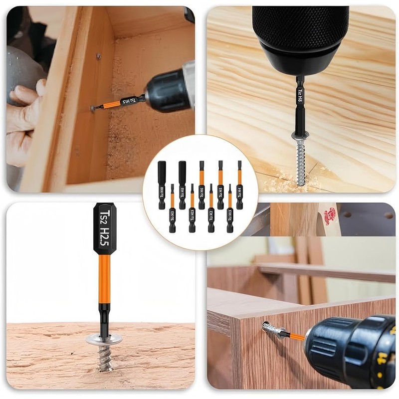 Hex Screwdriver Long Bits Set, H1.5-H10 50mm Metric Inner Impact