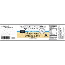 Terrapin Ridge Farms Bleu Cheese Stuffed Olive Tapenade – One 9 Ounce Jar