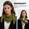 ACUSHLA Triangular Scarf Made of Wool Knitted Triangle Scarf with