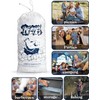 Plastic Ice Bags 5lb with Drawstring, 100 Pack for Ice