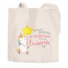 Moonworks® Shopping Bag with German Text "Ich bin jetzt fertig
