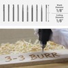 Mini Carbide Burrs Set 1/8’’ Shank Solid Tungsten Carbide Burrs