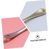 BIUDECO 3pcs Cosmetic Facial Cream Scoop Zinc Alloy Makeup Spoon