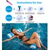 8 Pack Pool Floats Adult Size,Multi-Purpose 4-in-1 Inflatable Hammock Toys