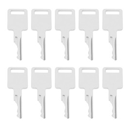 YINETTECH Pack of 10 Ignition Key Replacement Part 6693241 Compatible with Bobcat 763 773 843 863 853 185 751 753 S175 S205 S590 T450 T190 Compact Loader Mini Excavator