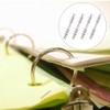 SUPERFINDINGS 4Pcs 6-Hole Ring Binder Mechanisms Replacement Kit A5 Notebook