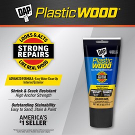DAP 582 Series 00582 6oz Gold Latex Plastic Wood, 6 OZ, Golden Oak