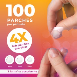 PatchRx Parches para Acné en la Cara (120 Unidades) Parches Hidrocoloides Transparentes, Parches para Granos, Parches para Espinillas, Parches Faciales para Acné, Parches Antiimperfecciones Rostro