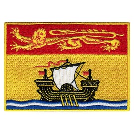New Brunswick Flag Embroidered Patch Canadian Province Iron-On Canada National Emblem